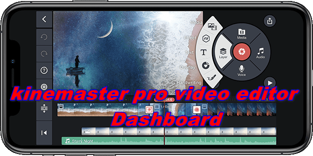 kinemaster pro video editor dashboard